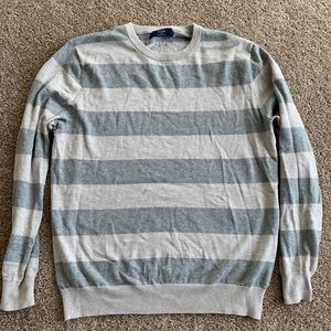 JCREW Men’s Lambswool Striped Crew